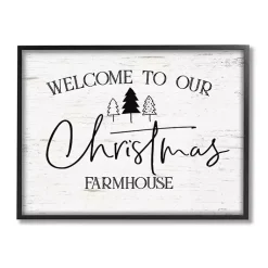 Christmas Art & Wall Decor>Kirklands Home Welcome to Our Christmas Farmhouse Wall Plaque