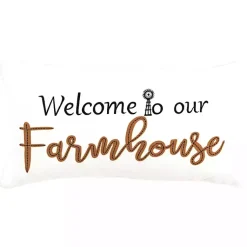 Pillows>Kirklands Home Welcome to Our Farmhouse Lumbar Pillow