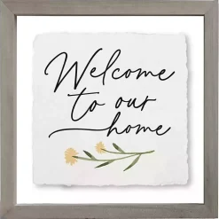 Kirklands Home Welcome to Our Home Framed Wall Plaque Online
