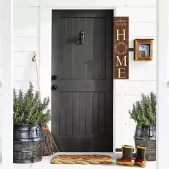 Kirklands Home Welcome to Our Home Wreath Two-Sided Porch Board Clearance