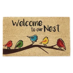Kirklands Home Welcome to Our Nest Coir Doormat Hot