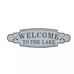 Kirklands Home Welcome To The Lake Metal Wall Plaque Discount
