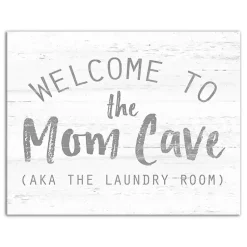 Kirklands Home Welcome to the Mom Cave Canvas Art Print Online