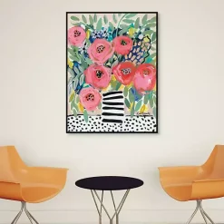 Kirklands Home Welcome to the Party Framed Canvas Art Print Discount