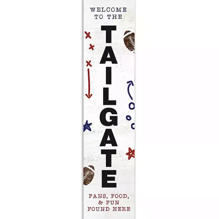 Kirklands Home Welcome to the Tailgate Porch Board White Online