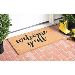 Kirklands Home Welcome Y'all Coir Doormat