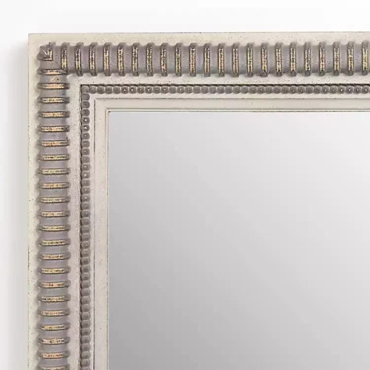 Kirklands Home Wexford Ribbed Rectangular Wall Mirror Outlet