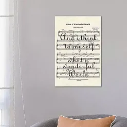 Kirklands Home What A Wonderful World II Canvas Art Print Hot