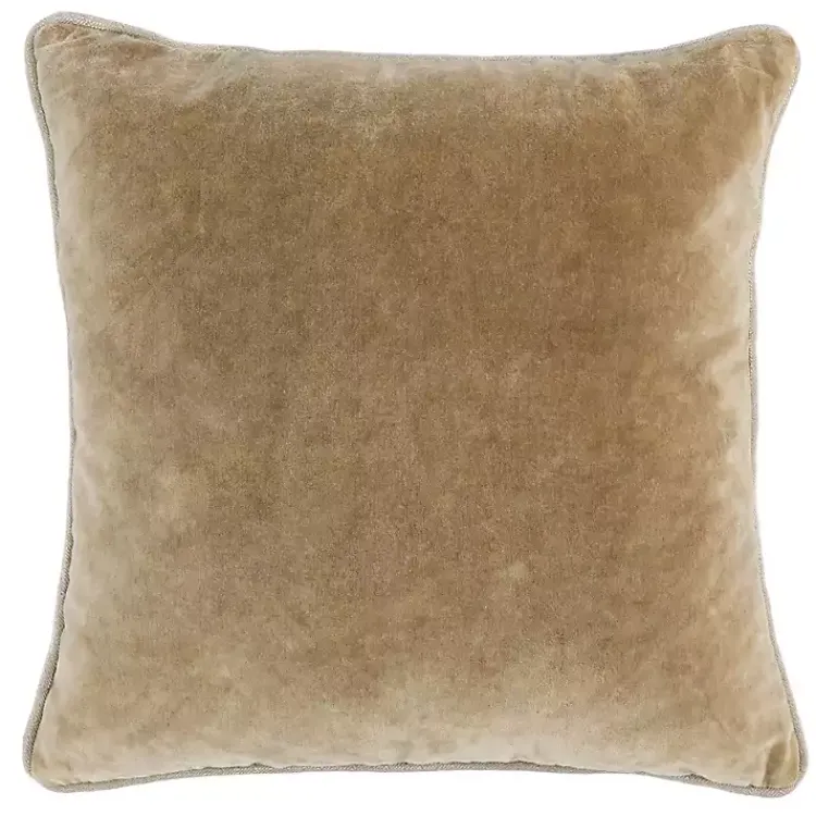 Pillows>Kirklands Home Wheat Heirloom Velvet Pillow
