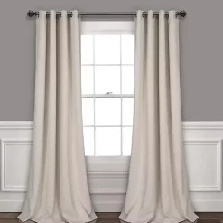 Kirklands Home Wheat Lush Insulated Curtain Panel Set, 84 in. Brown Outlet