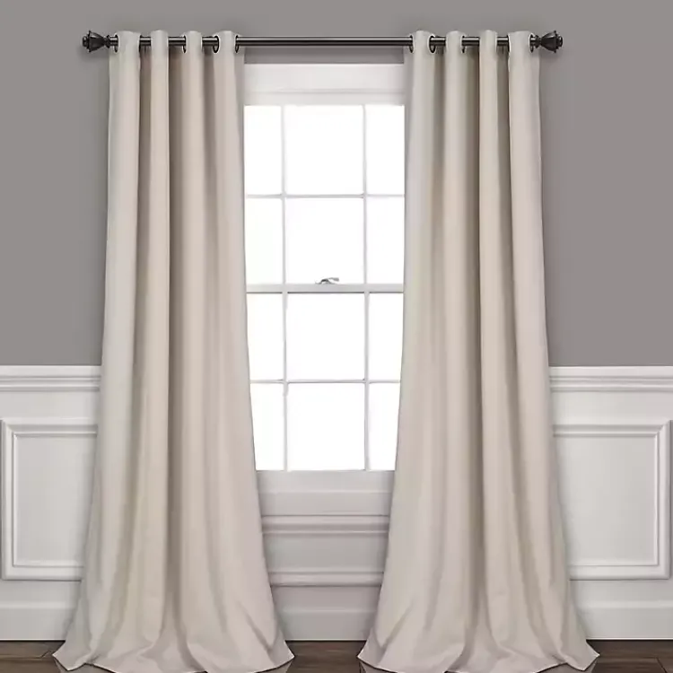 Kirklands Home Wheat Lush Insulated Curtain Panel Set, 84 in. Brown Outlet