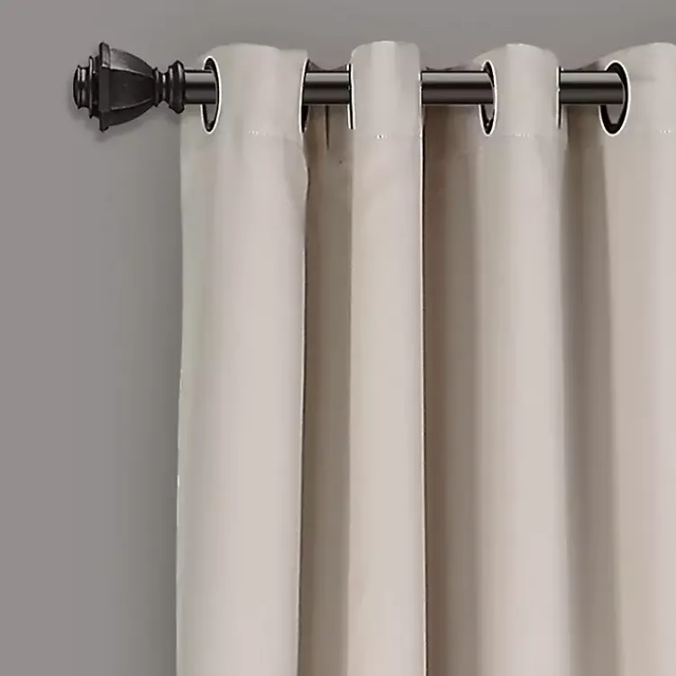 Kirklands Home Wheat Lush Insulated Curtain Panel Set, 84 in. Brown Outlet