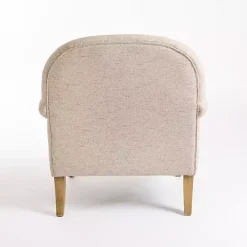 Kirklands Home Wheat Tufted Chair & Ottoman Set Tan Outlet