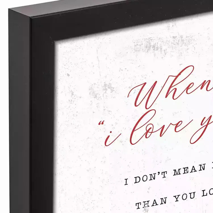 Valentines Day Decorations>Kirklands Home When I Say I Love You Framed Canvas Art Print