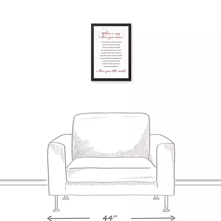 Valentines Day Decorations>Kirklands Home When I Say I Love You Framed Canvas Art Print