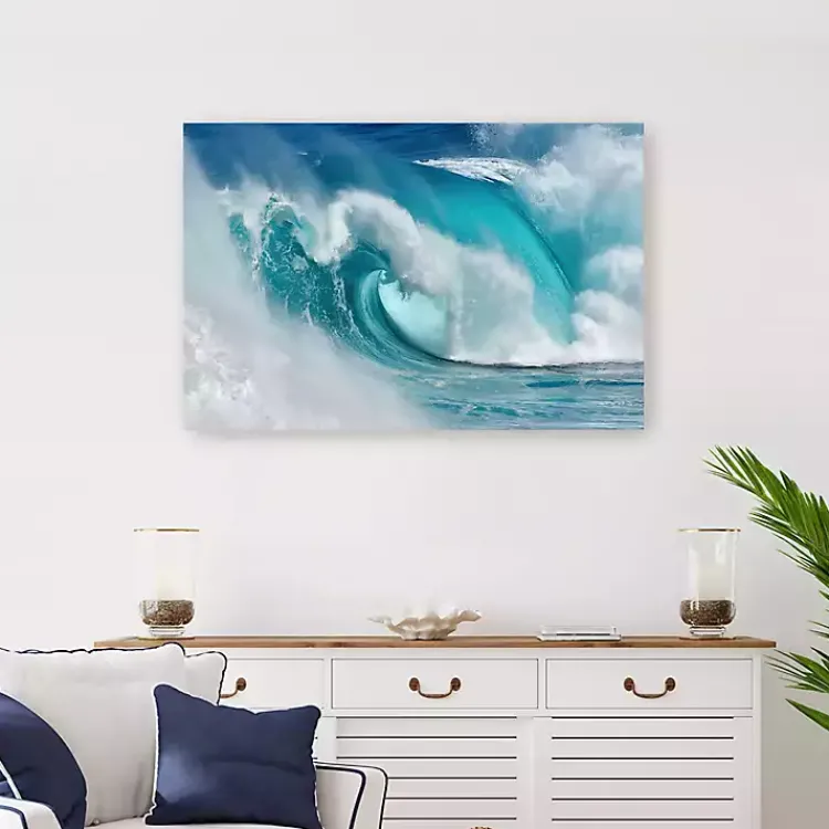 Kirklands Home When the Ocean Turns into Canvas Art Print Blue