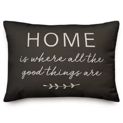 Kirklands Home Where Good Things Are Indoor/Outdoor Lumbar Pillow Outlet