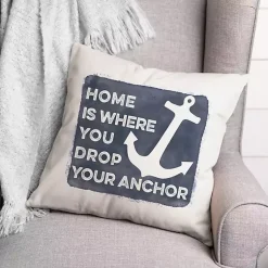 Kirklands Home Where You Drop Your Anchor Outdoor Throw Pillow Best