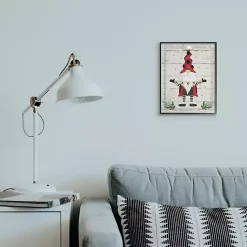 Christmas Art & Wall Decor>Kirklands Home Whimsical Gnome Winter Joy Framed Canvas Art Print