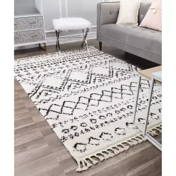 Kirklands Home Whisper White Moon Area Rug, 5x7 Best