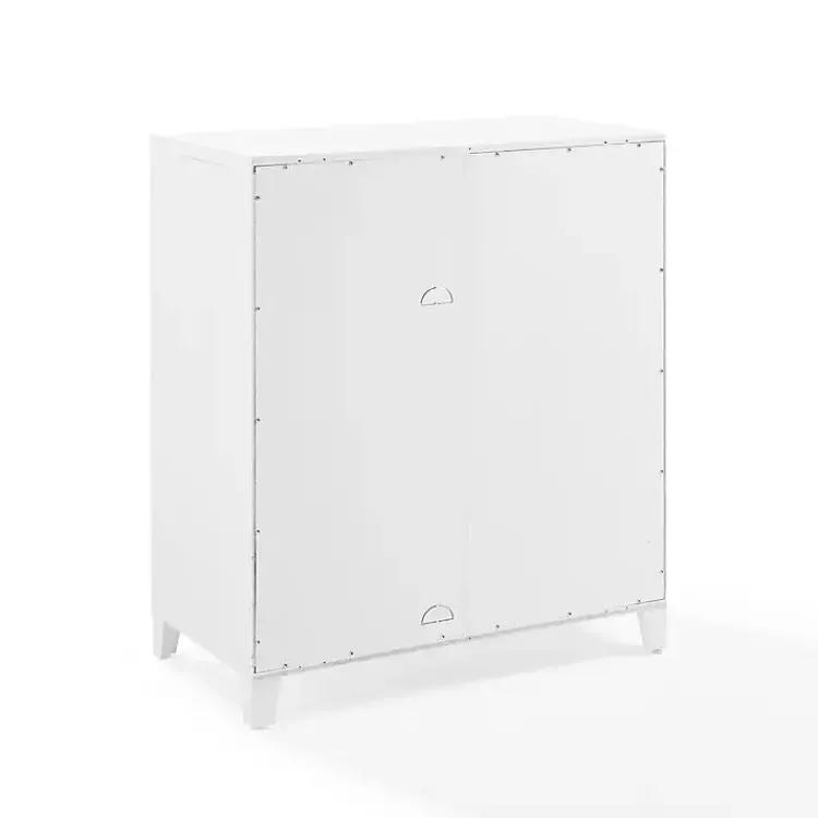 Kirklands Home & Gold Glass Door Storage Cabinet White Clearance