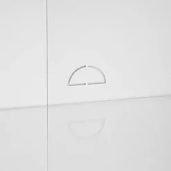 Kirklands Home & Gold Glass Door Storage Cabinet White Clearance