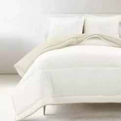 Kirklands Home White & Tan Reversible 3-pc. King Comforter Set Hot
