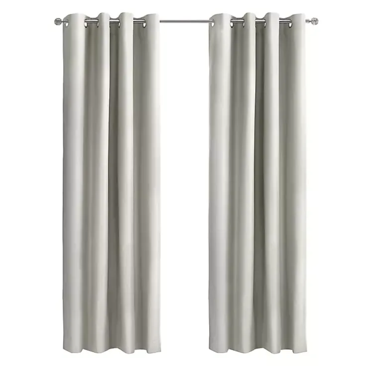 Kirklands Home Alpine Blackout Curtain Panel, 108 in. White Sale