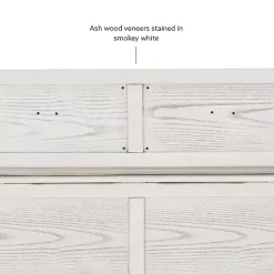 Kirklands Home White and Beige Carlton Storage Bench Sale