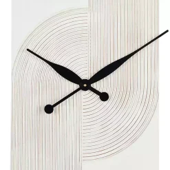 Kirklands Home White and Black Carved Open Wall Clock Discount