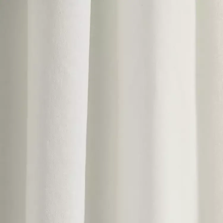 Kirklands Home White and Black Embroidered Curtain Panel, 84 in. Hot