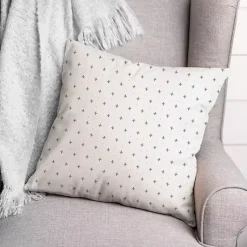 Kirklands Home White and Blue French Country Outdoor Throw Pillow Hot