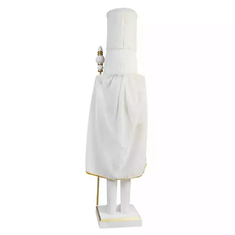 Christmas Decorations>Kirklands Home White and Gold King Nutcracker