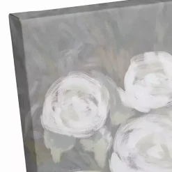 Kirklands Home White and Gray Floral Assortment Canvas Art Print Sale