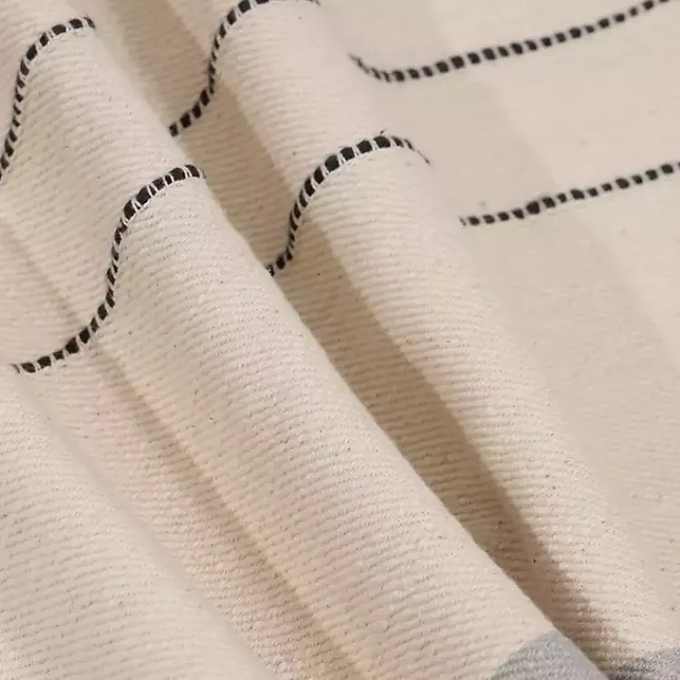Pillows>Kirklands Home White and Gray Striped Pillow