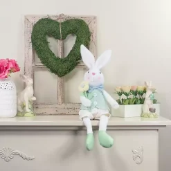 Easter Decorations>Kirklands Home White and Green Easter Bunny Plush
