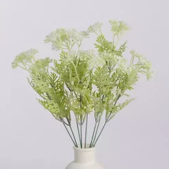 Stems & Bouquets>Kirklands Home White and Green Gypso Bushes, Set of 2