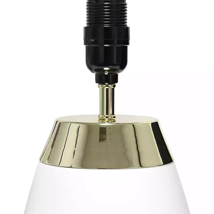 Kirklands Home and Metallic Gold 4-Touch Table Lamp White Sale