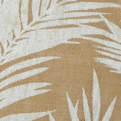 Kirklands Home White and Natural Fern Round Placemats, Set of 6 New