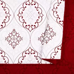 Kirklands Home White and Red Pattern 3-pc. King Quilt Set Online