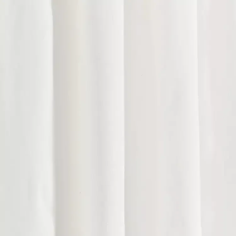 Kirklands Home White and Tan Scalloped Curtain Panel Set, 84 in. Sale