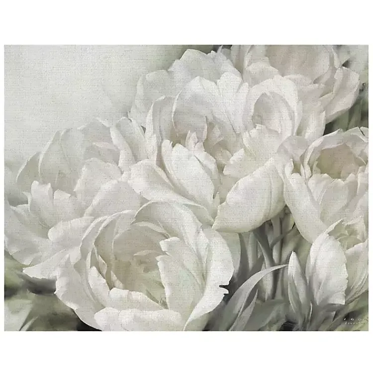 Kirklands Home White Angelique Tulips Canvas Art Print, 40x30 in. Discount
