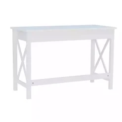 Kirklands Home White Antique Pine X Frame Desk Best