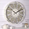 Kirklands Home White Antique Plaques Wall Clock Outlet