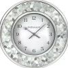 Kirklands Home White Arabesque Mosaic Frame Wall Clock Clearance
