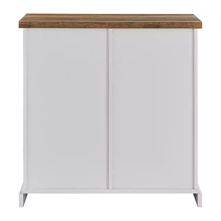 Kirklands Home Barn Door Cabinet White Hot