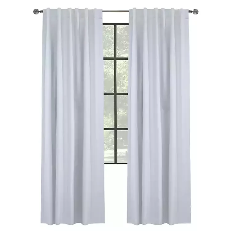 Kirklands Home Baxter Blackout Curtain Panel, 84 in. White Hot