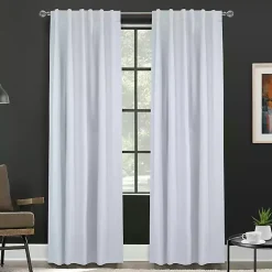 Kirklands Home Baxter Blackout Curtain Panel, 84 in. White Hot