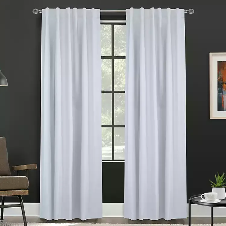 Kirklands Home Baxter Blackout Curtain Panel, 84 in. White Hot