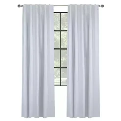 Kirklands Home Baxter Blackout Curtain Panel, 95 in. White New